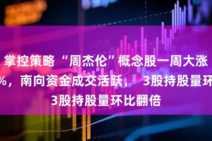 掌控策略 “周杰伦”概念股一周大涨超170%,南向资金成交活跃, 3股持股量环比翻倍