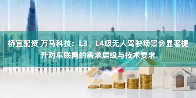 桥宜配资 万马科技:L3、L4级无人驾驶场景会显著提升对车联网的需求层级与技术要求
